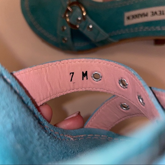 NWOT Steve Madden Teal Heels - Picture 7 of 7
